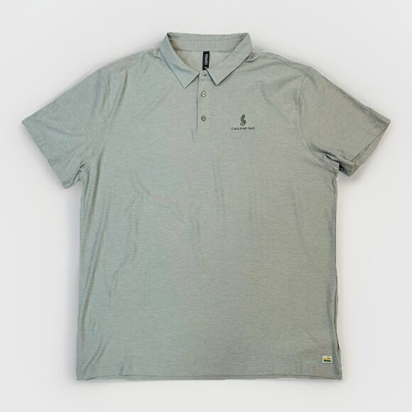 Vuori Strato Tech Polo Golf Shirt Mens XXL 2XL Gray Performance Chileno Bay - Picture 1 of 16